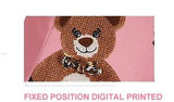 3D Print Clock & Teddy Bear Print Dress - DESIGNER INSPIRED FASHIONS