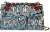 Dionysus embroidered snakeskin shoulder bag - DESIGNER INSPIRED FASHIONS