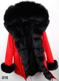 Fur-Lined, Hooded & Trimmed Parka Coat - Various Colors to choose from