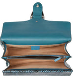 Dionysus embroidered snakeskin shoulder bag - DESIGNER INSPIRED FASHIONS