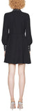 Broadcloth Star-Print Trim Dress