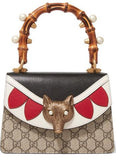 Linea E Bamboo Embellished Leather and Coated-Canvas Tote - DESIGNER INSPIRED FASHIONS