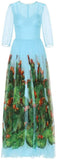 Long Printed Dress - DESIGNER INSPIRED FASHIONS