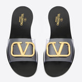 Slide Sandal with Go Logo Detail