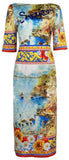Mixed Print Dress - DESIGNER INSPIRED FASHIONS