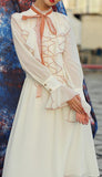 Ruffle Chiffon High-Neck Dress - DESIGNER INSPIRED FASHIONS
