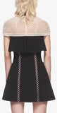 Capped-Sleeve Mini Dress - DESIGNER INSPIRED FASHIONS