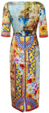 Mixed Print Dress - DESIGNER INSPIRED FASHIONS