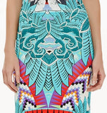 Abstract Print Maxi Dress