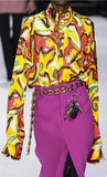 Oversized Print Blouse