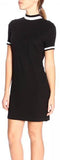 Black and White Scoop-Neck Short Tee Dress