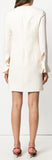 Ruffled Mini Dress, Ivory/Cream