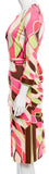 Abstract Jersey Silk Dress