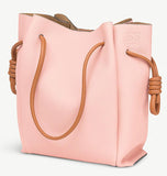 Knot Tote Flamenco Bag - White, Pink, Green