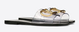 Slide Sandal with Go Logo Detail