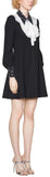 Broadcloth Star-Print Trim Dress
