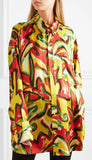 Oversized Print Blouse