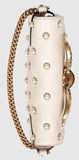 'Broadway' Leather Mini Clutch Bag, White - DESIGNER INSPIRED FASHIONS