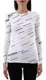 Logo Crewneck Top, White