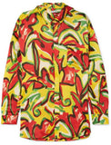 Oversized Print Blouse