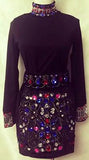 Bead Embellished Top & Skirt Set - DESIGNER INSPIRED FASHIONS