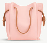 Knot Tote Flamenco Bag - White, Pink, Green