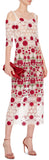Floral-Lace Open-Shoulder Cocktail Dress
