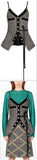 Belted Button-up Sleeveless Top