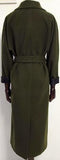 Long Wool Coat in Army Green - DESIGNER INSPIRED FASHIONS