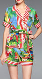 Tropical Printed Shirt & Short Set - DESIGNER INSPIRED FASHIONS