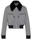 Bomber Jacket with Mink Fur Collar