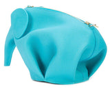 Elephant Mini Bag - Blue, Stone Blue, Turquoise, Brown