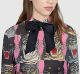 Tiger Face Print Shirt & Skirt Set - DESIGNER INSPIRED FASHIONS