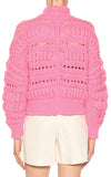 Cotton Blend Sweater, Pink