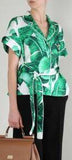 Banana Leaf Print Pajama Top & Pant Set - DESIGNER INSPIRED FASHIONS
