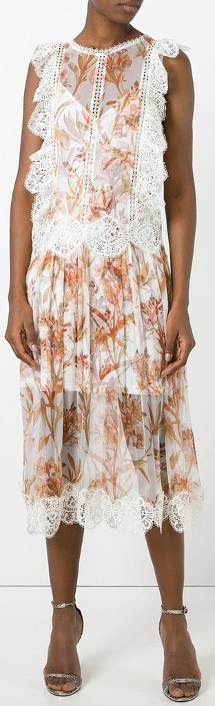 Oleander Lattice Dress - DESIGNER INSPIRED FASHIONS
