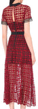 Guipure Embroidered Midi Dress - DESIGNER INSPIRED FASHIONS