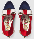 Satin Studded Pumps