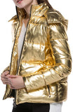 Metallic Puffer Jacket