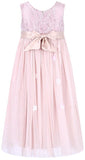 Floral-Appliques Lace & Tulle Dress