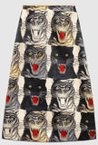 Tiger Face Print Shirt & Skirt Set - DESIGNER INSPIRED FASHIONS