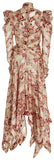 Unbridled Chevron Silk Dress