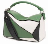 Puzzle Bag Forest Green/White/Black