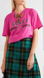 Crystal-Bow Cotton T-shirt