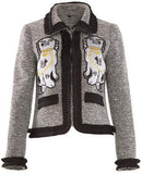 Embroidered Tweed Jacket & Dress Set - DESIGNER INSPIRED FASHIONS