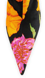 Floral Satin Pointed Toe Bootie