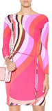 Swirl Print Silk Dress - DESIGNER INSPIRED FASHIONS