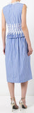 Waist Detail Striped Dress - DESIGNER INSPIRED FASHIONS
