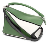 Puzzle Bag Forest Green/White/Black