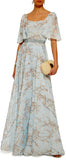 Floral Embroidered Short Sleeve Dress